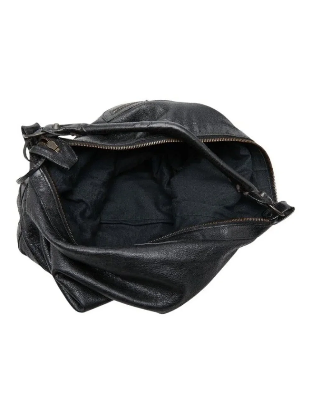 Balenciaga the Day Shoulder Bag Black Leather